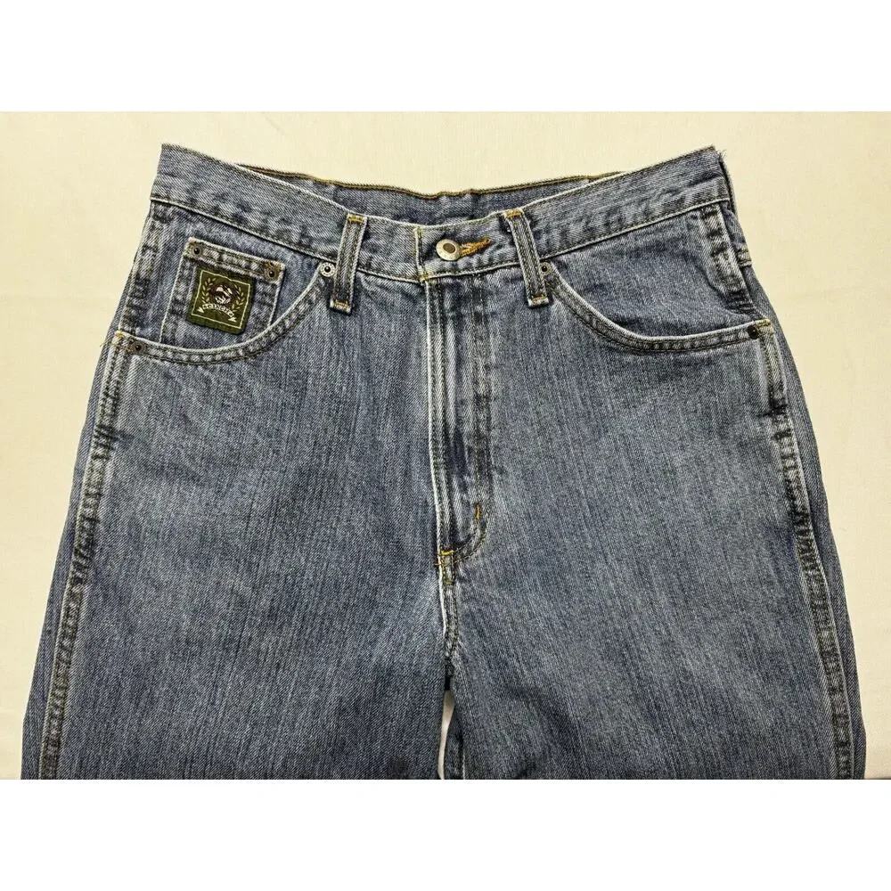Cinch Men's Straight Leg Med Wash Blue Western Cowboy Jeans - Size 30x29.5 - Picture 3 of 7